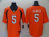 Nike Broncos 5 Joe Flacco Orange Vapor Untouchable Limited Jersey,baseball caps,new era cap wholesale,wholesale hats